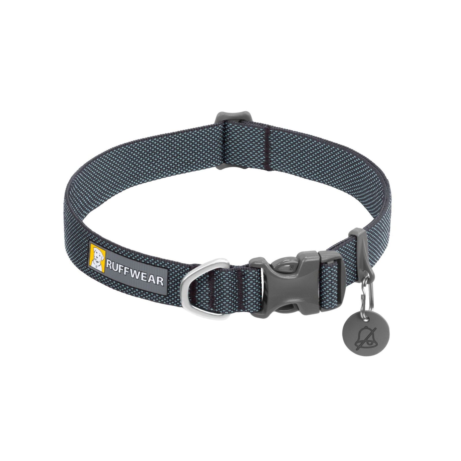 Ruffwear Hi & Light dog collar in Basalt Grey