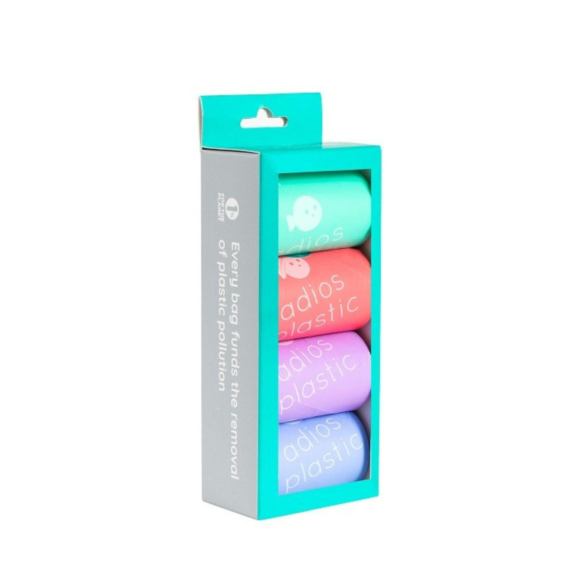 Adios Compostable Rainbow Rolls Dog Poo Bags | Barks &amp; Bunnies
