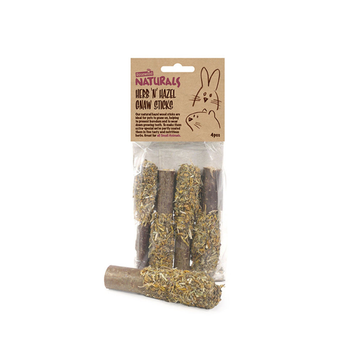 Rosewood Herb 'n' Hazel Gnaw Sticks | Barks &amp; Bunnies