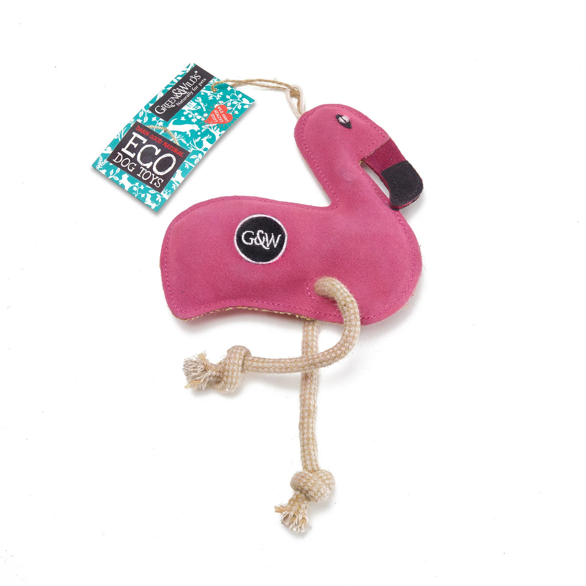 Green &amp; Wilds Floyd the Flamingo, Eco Friendly Dog Toy | Barks &amp; Bunnies