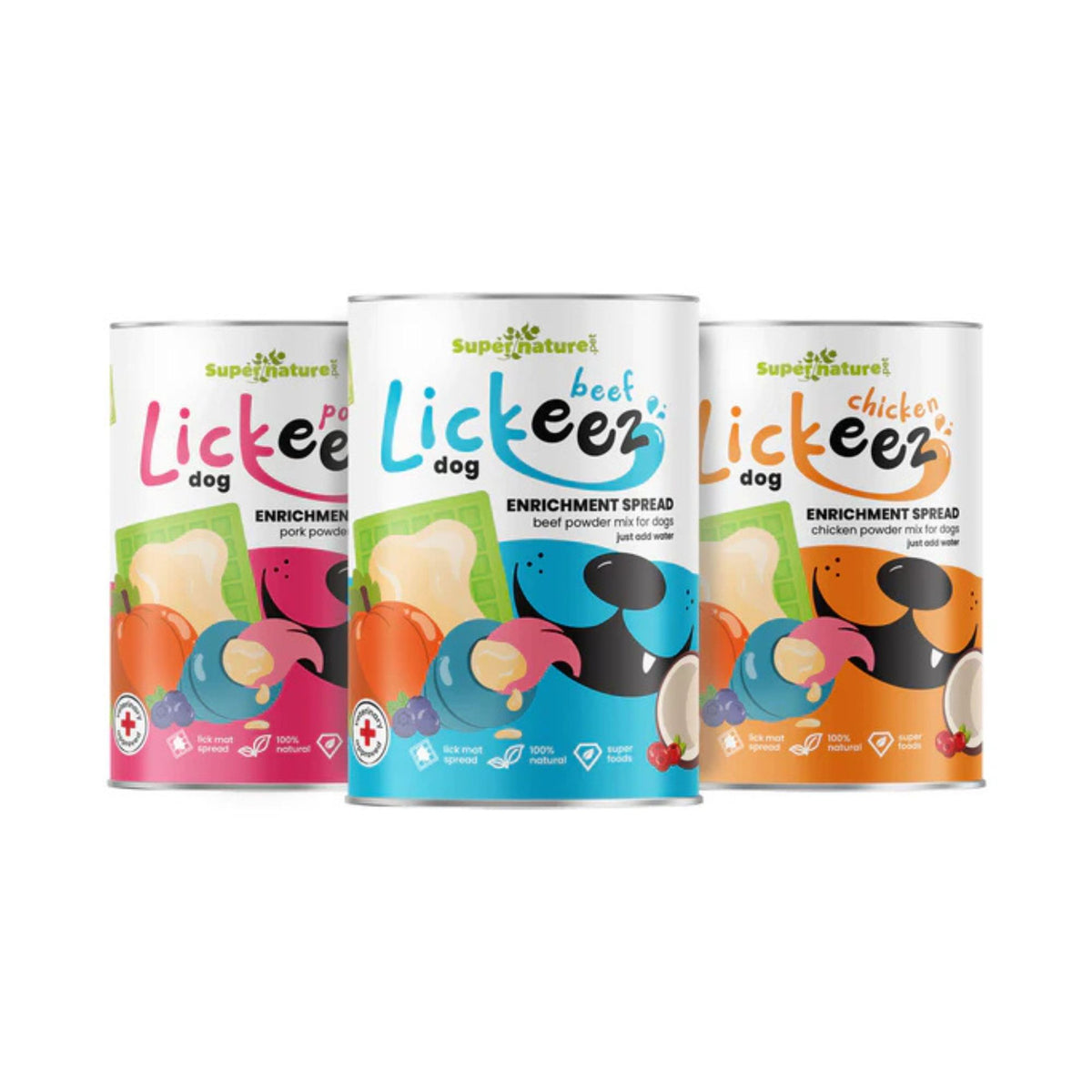 SuperNature Pork Lickeez Enrichment Spread for Dogs | Barks &amp; Bunnies