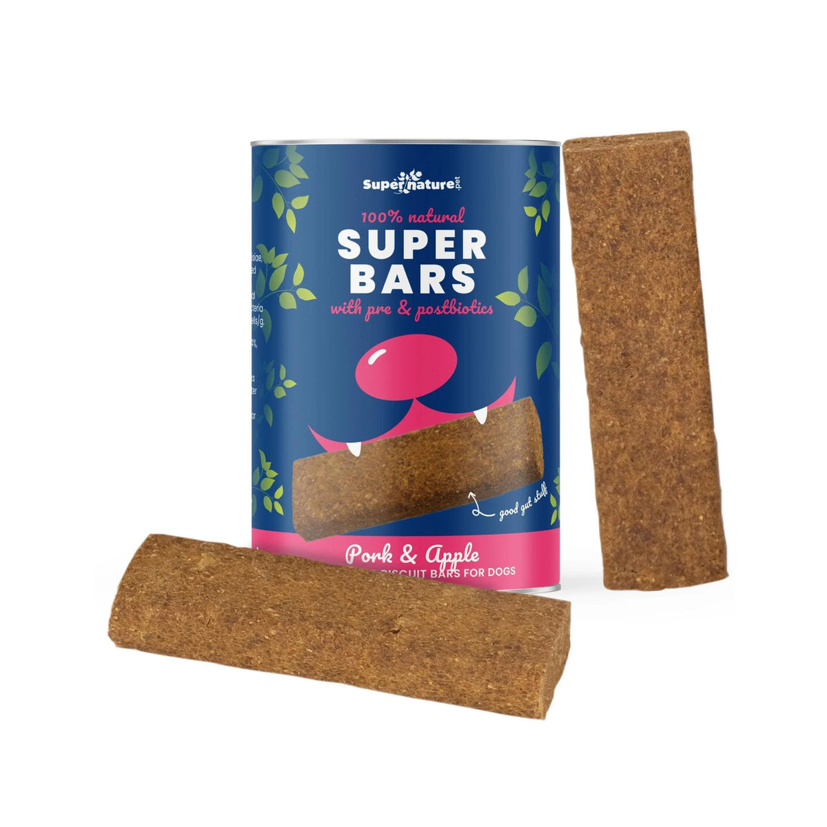 Super Bars Super Bars Pork &amp; Apple Dog Treat Tub | Barks &amp; Bunnies