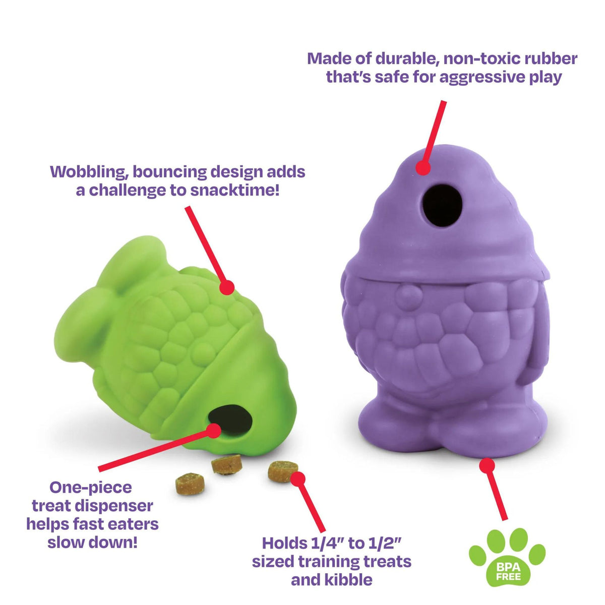 Brightkins Gnome Treat Dispenser Interactive Dog Toy | Barks &amp; Bunnies
