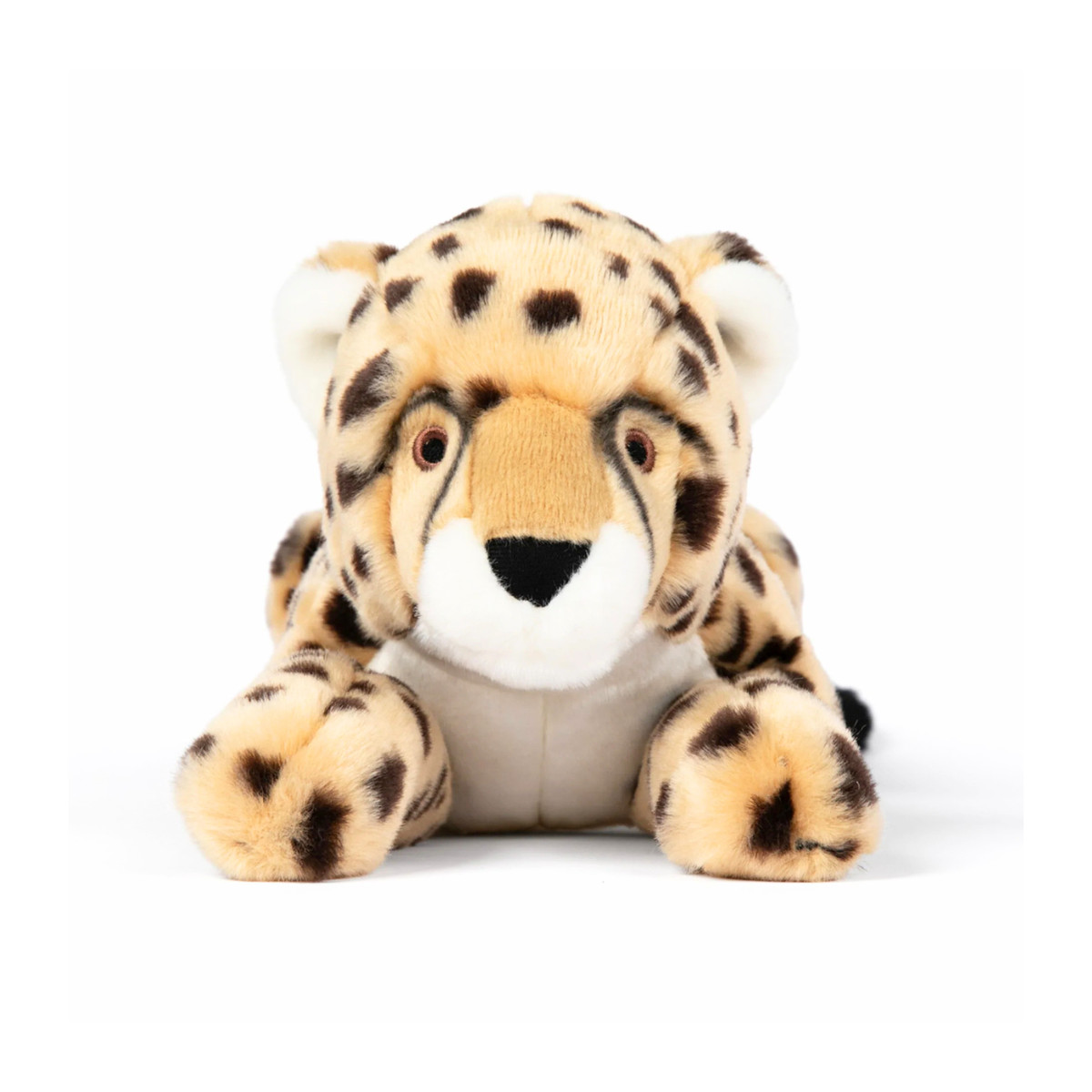 Fluff &amp; Tuff Kali Cheetah plush dog toy front view on white background