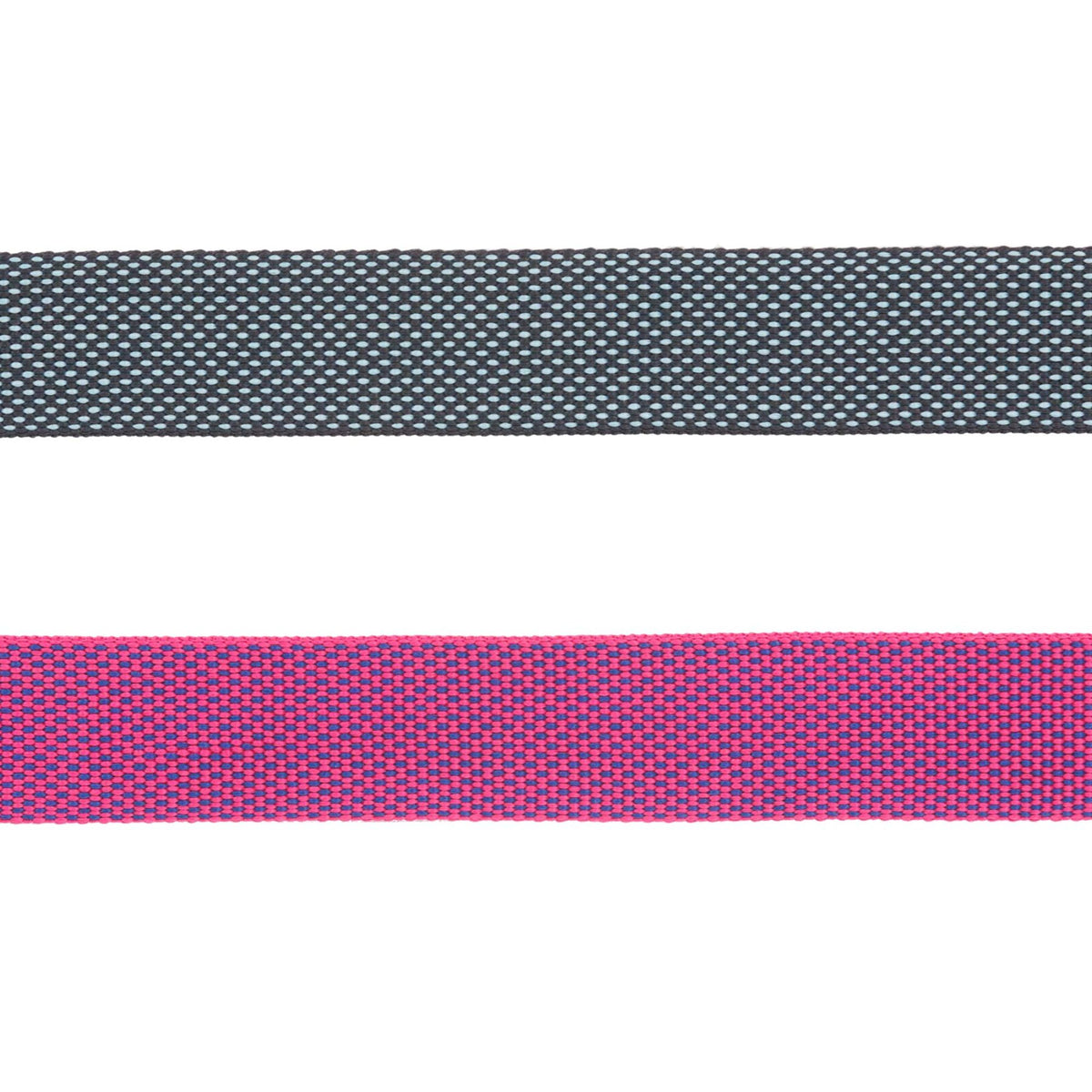 Close-up of Ruffwear Hi &amp; Light collar webbing showing 2-tone polyester texture