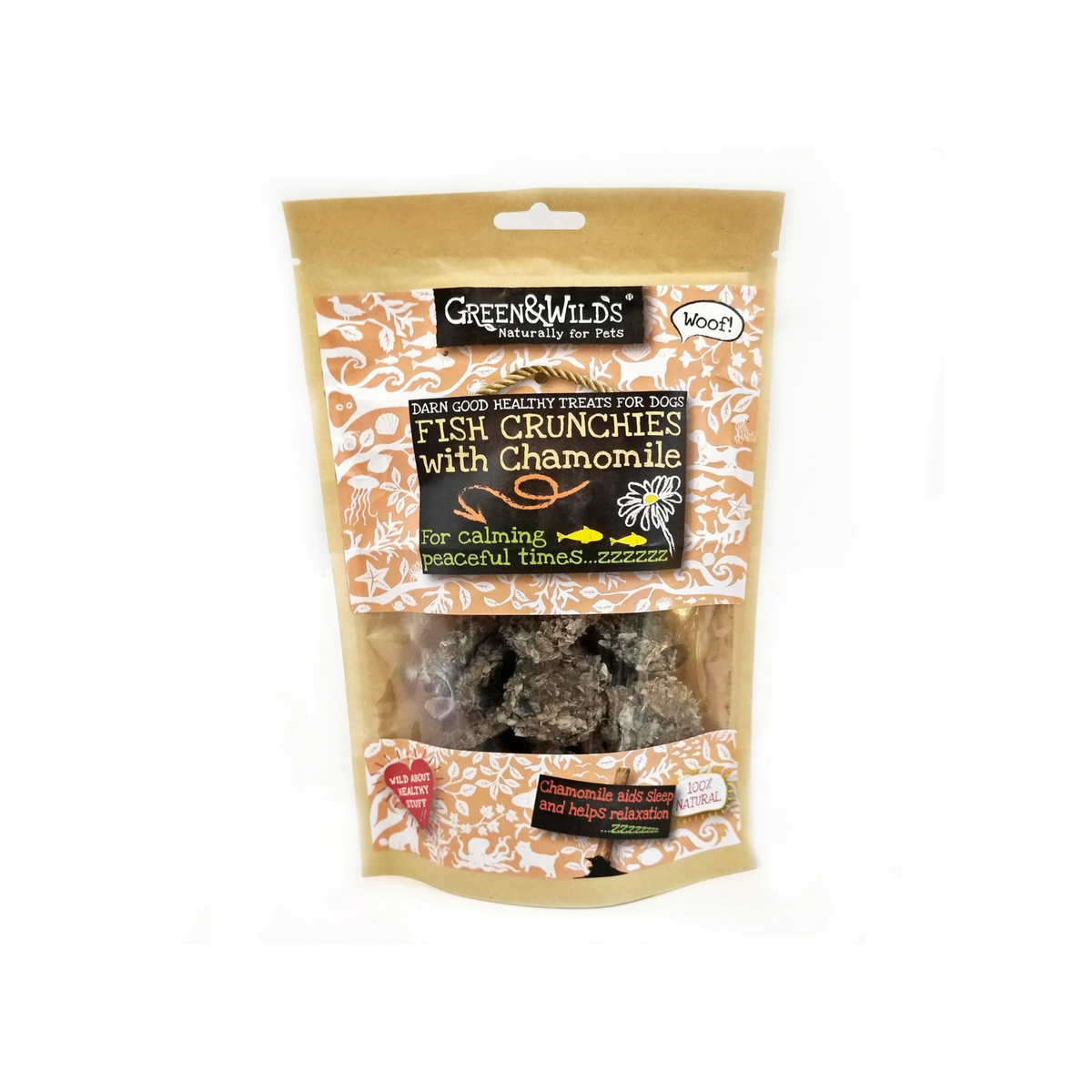 Green &amp; Wilds Fish Crunchies with Chamomile for Dogs | Barks &amp; Bunnies
