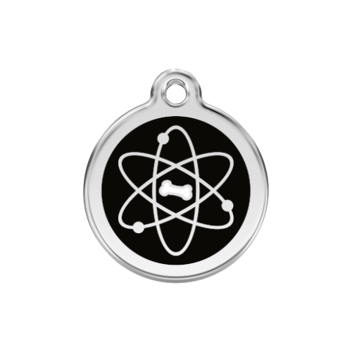 Red Dingo Atom Dog Tag, Enamel &amp; Stainless Steel | Barks &amp; Bunnies