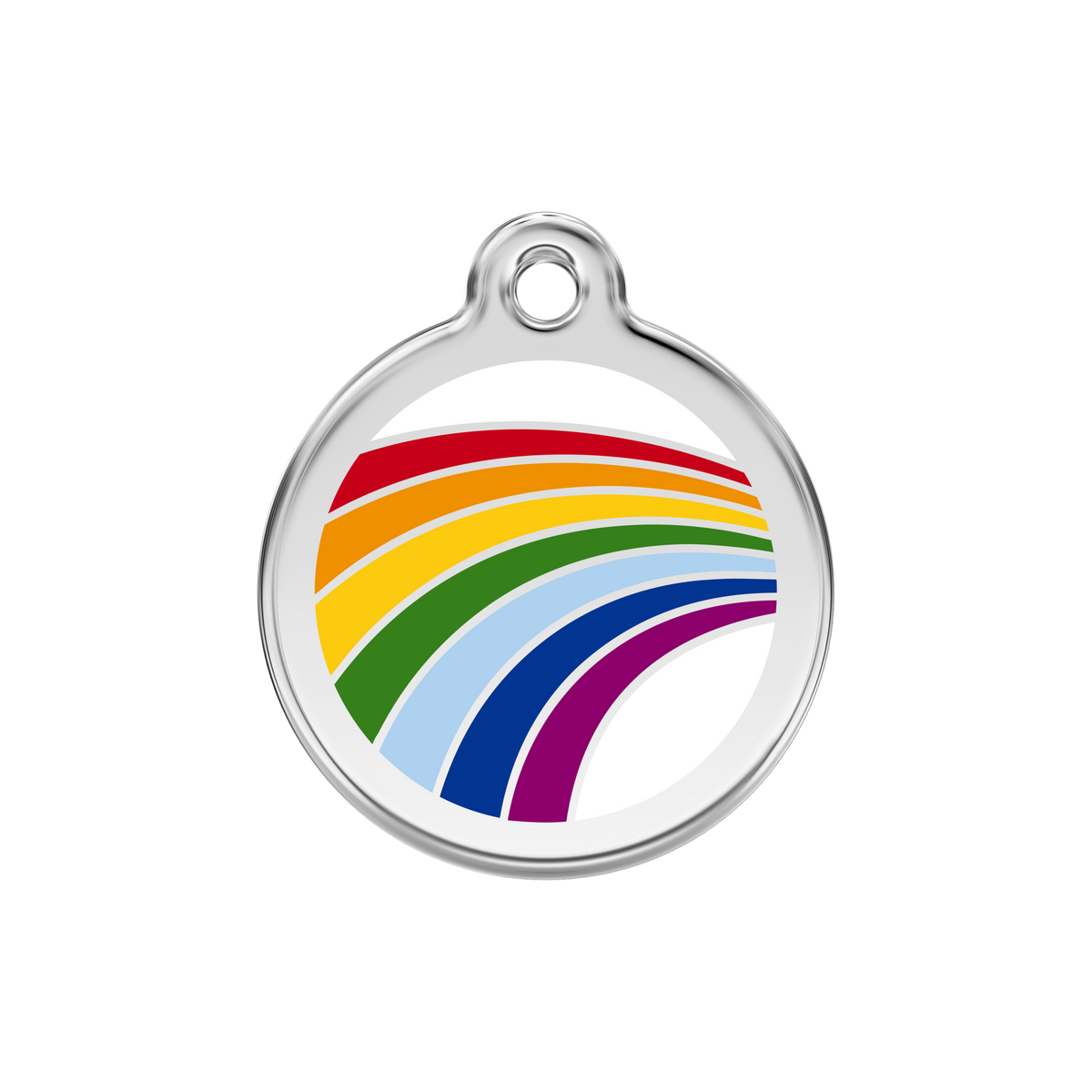 Red Dingo Rainbow Dog ID Tag UK, Enamel | Barks &amp; Bunnies