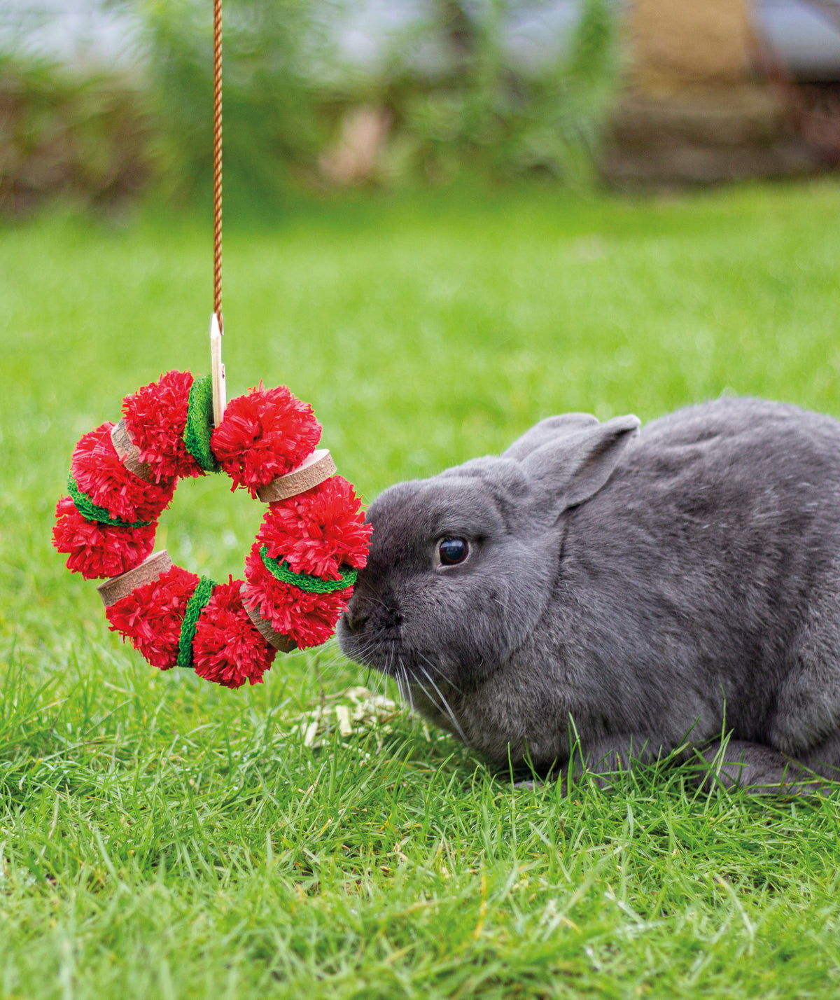 Cupid &amp; Comet Christmas Wreath