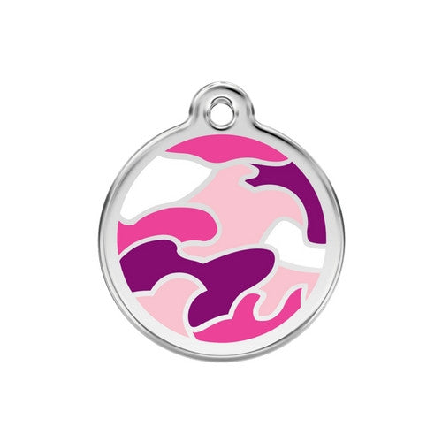 Red Dingo Camouflage Dog ID Tag, Enamel Pet Tag UK | Barks &amp; Bunnies
