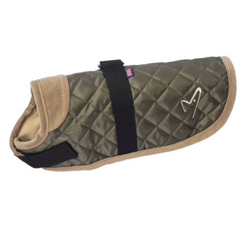 Gor Pets Worcester Dog Coat Green, Quilted Winter Dog Coat | Barks &amp; Bunnies