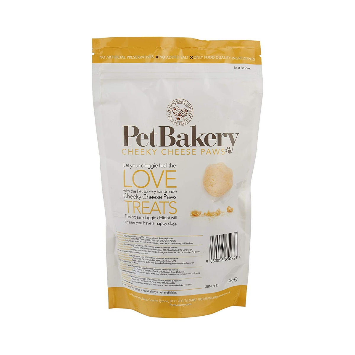 Pet Bakery Cheeky Cheese Paws Dog Treats | Barks &amp; Bunnies