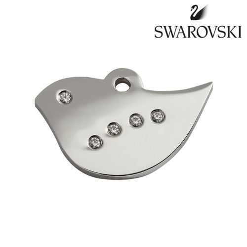 Swarovski Crystal Polished Bird Red Dingo Dog ID Tag | Barks &amp; Bunnies