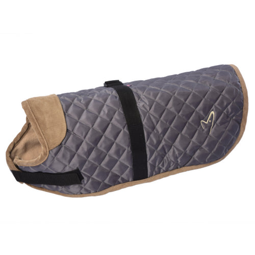 Gor Pets Worcester Dog Coat Grey, Quilted Winter Dog Coat | Barks &amp; Bunnies