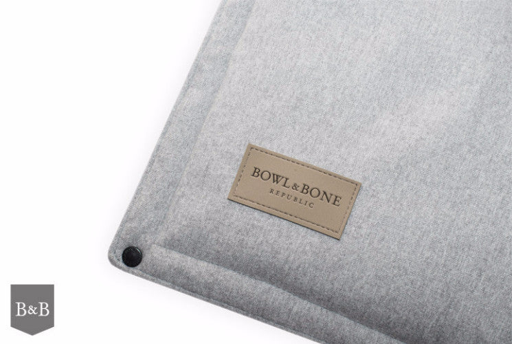 Bowl &amp; Bone Republic Loft Mat Grey, Travel Dog Bed | Barks &amp; Bunnies