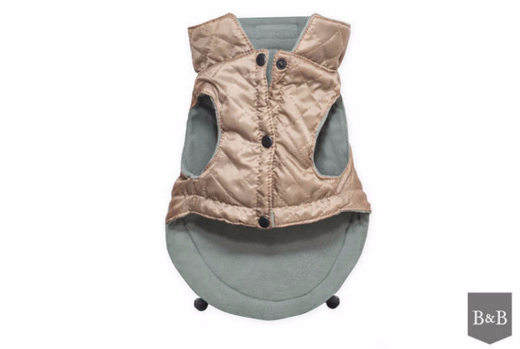 Bowl &amp; Bone Spirit Jacket Gold, Quilted Dog Coat | Barks &amp; Bunnies