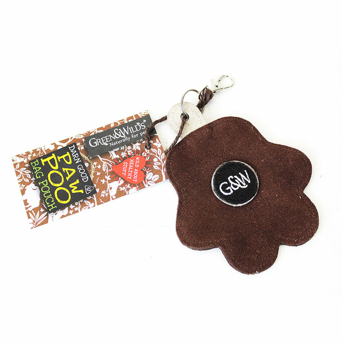 Green &amp; Wilds Paw Poo Bag Pouch | Barks &amp; Bunnies