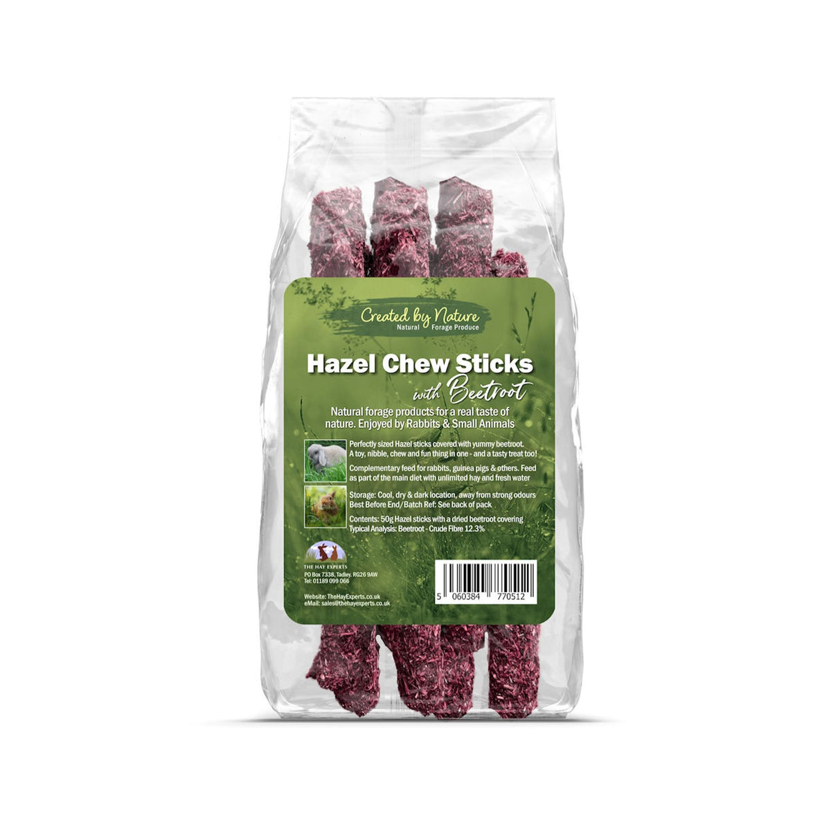 The Hay Experts Hazel Chew Sticks with Beetroot | Barks &amp; Bunnies
