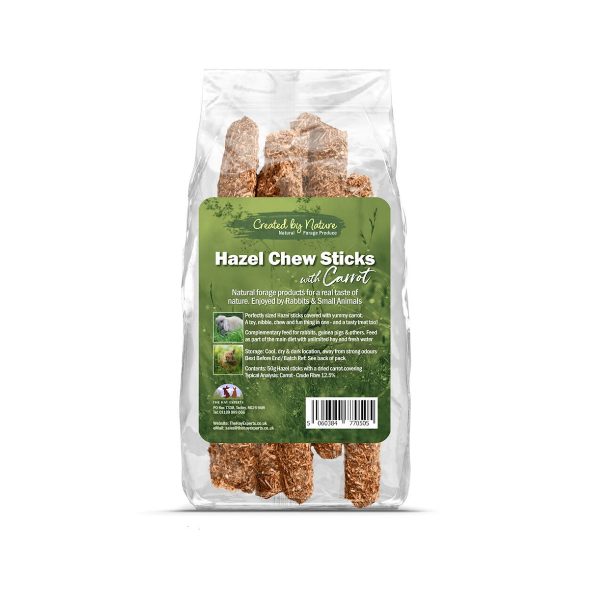 The Hay Experts Hazel Chew Sticks with Carrot | Barks &amp; Bunnies