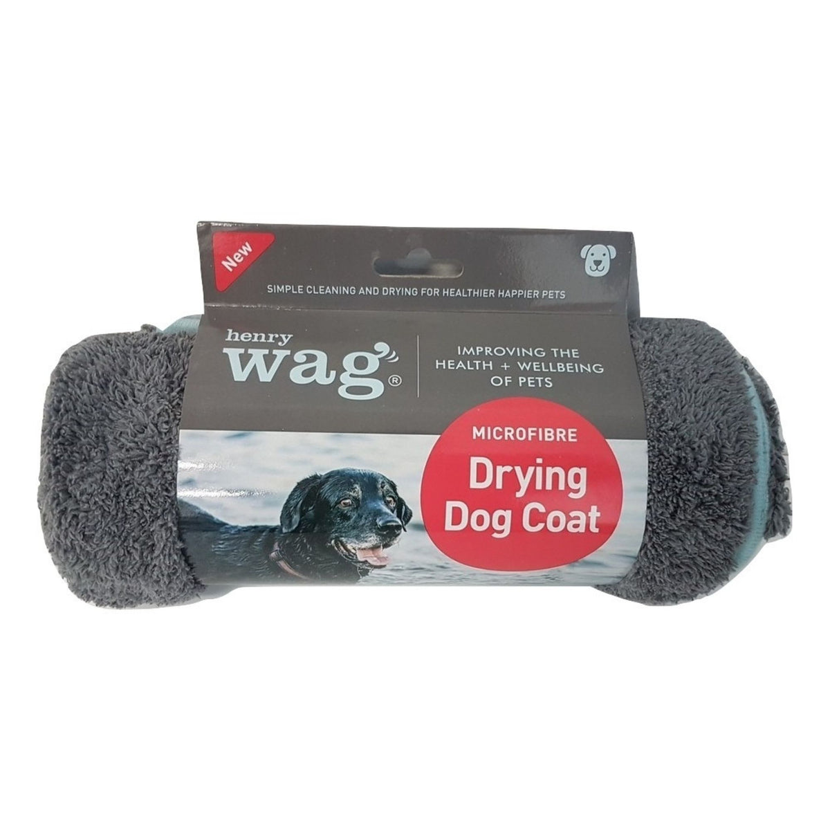 Henry Wag Microfibre Dog Drying Coat | Barks &amp; Bunnies