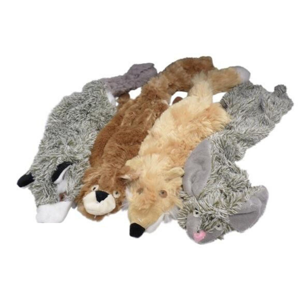 Skinneeez Classic Unstuffed Dog Toys Rabbit &amp; Squirrel | Barks &amp; Bunnies