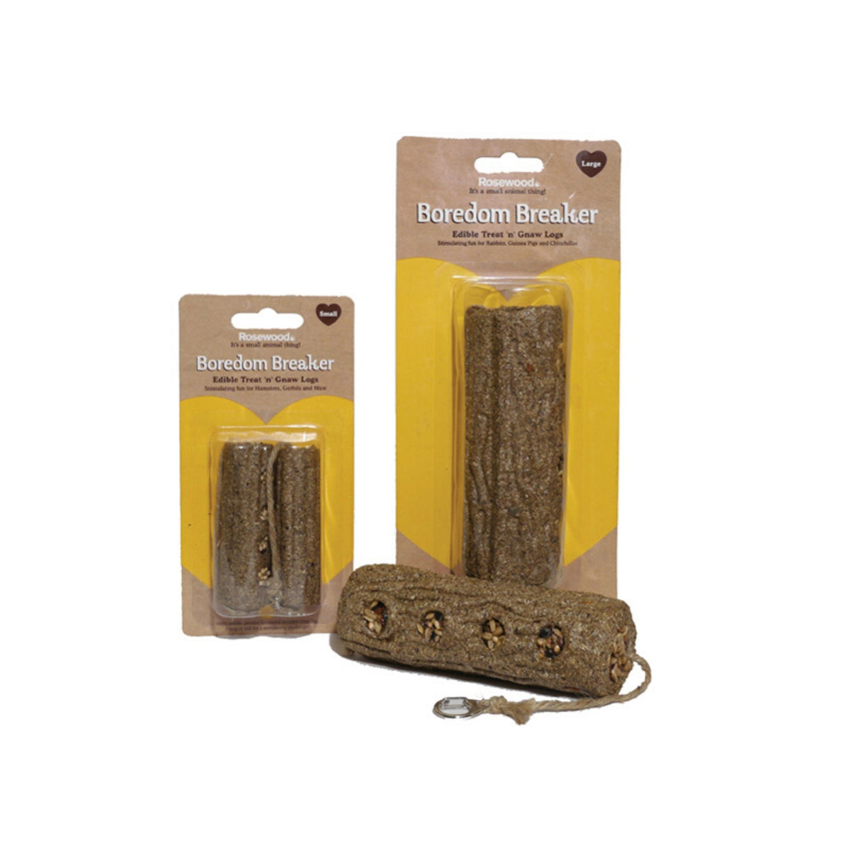 Rosewood Treat 'n' Gnaw Logs Hamster Toy | Barks &amp; Bunnies