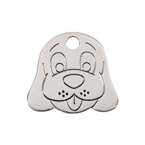 Dogs Face Red Dingo Stainless Steel Dog ID Tags | Barks &amp; Bunnies