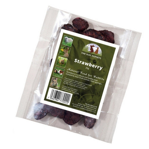 The Hay Experts Strawberry, Dried Fruit for Rabbits | Barks &amp; Bunnies