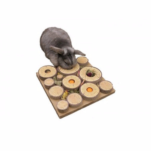 Rosewood Maze-a-log Treat Challenge for Rabbits &amp; Small Animals | Barks &amp; Bunnies